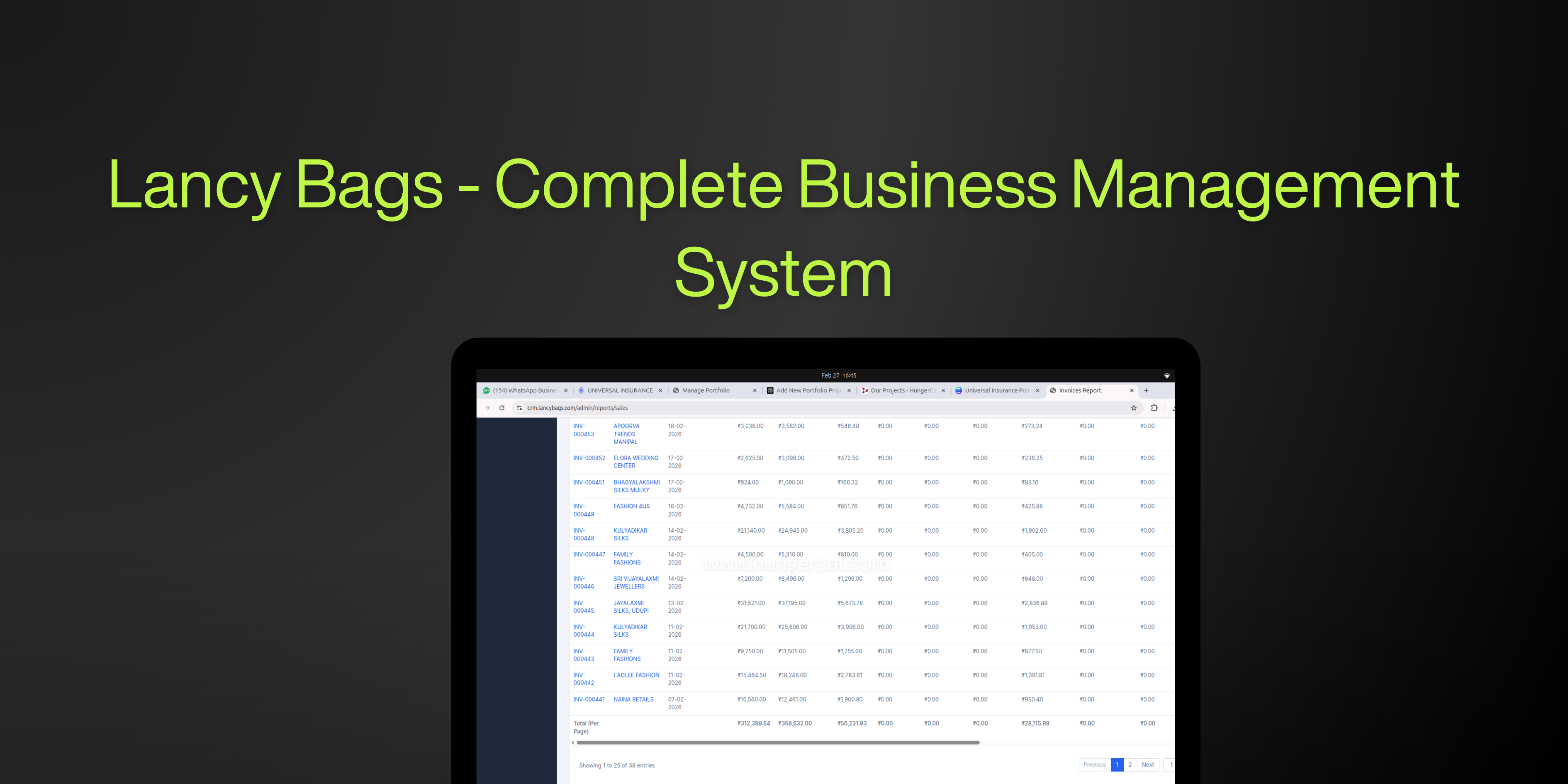 Lancy Bags - Complete Business Management System