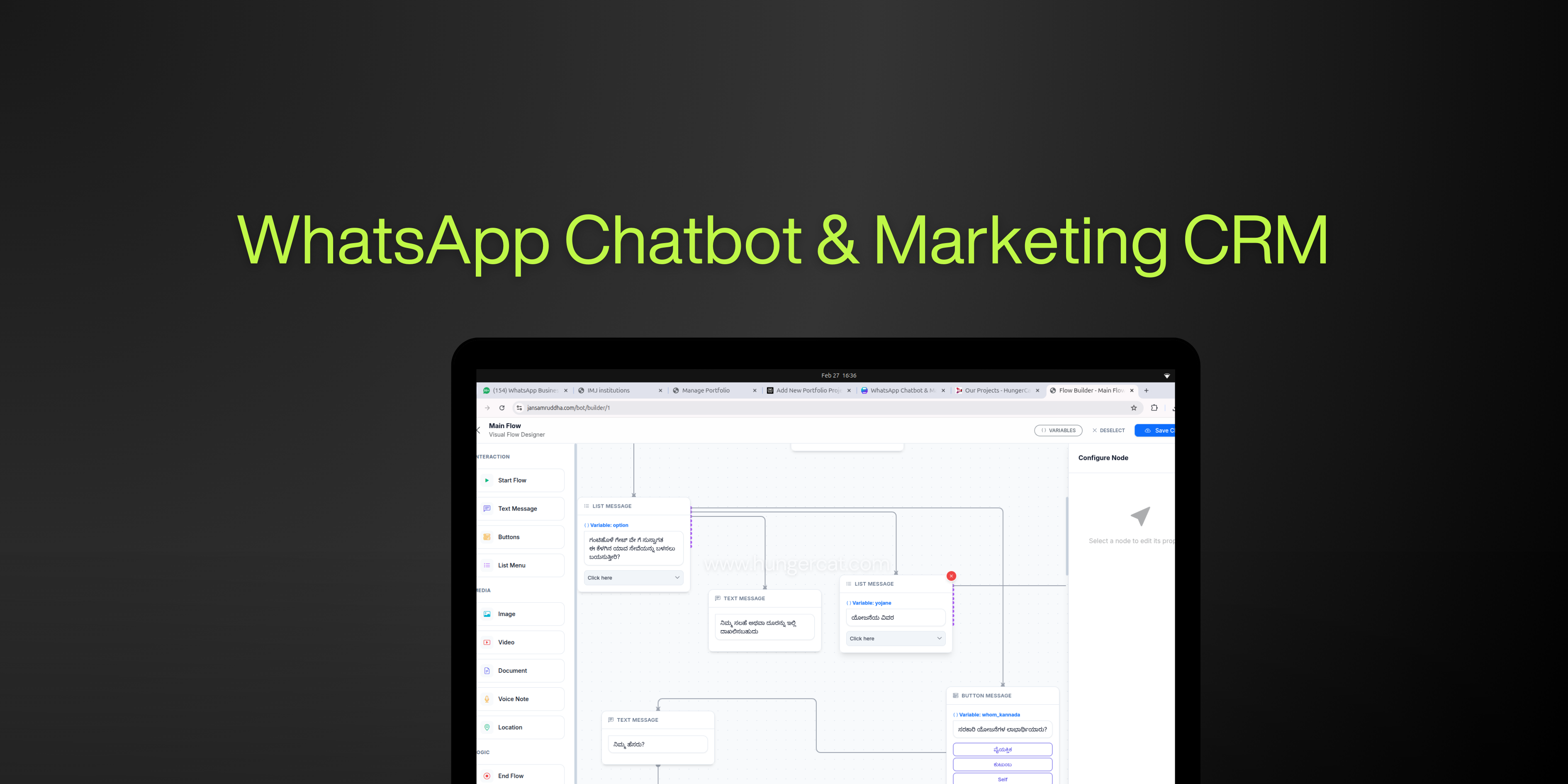 WhatsApp Chatbot & Marketing CRM