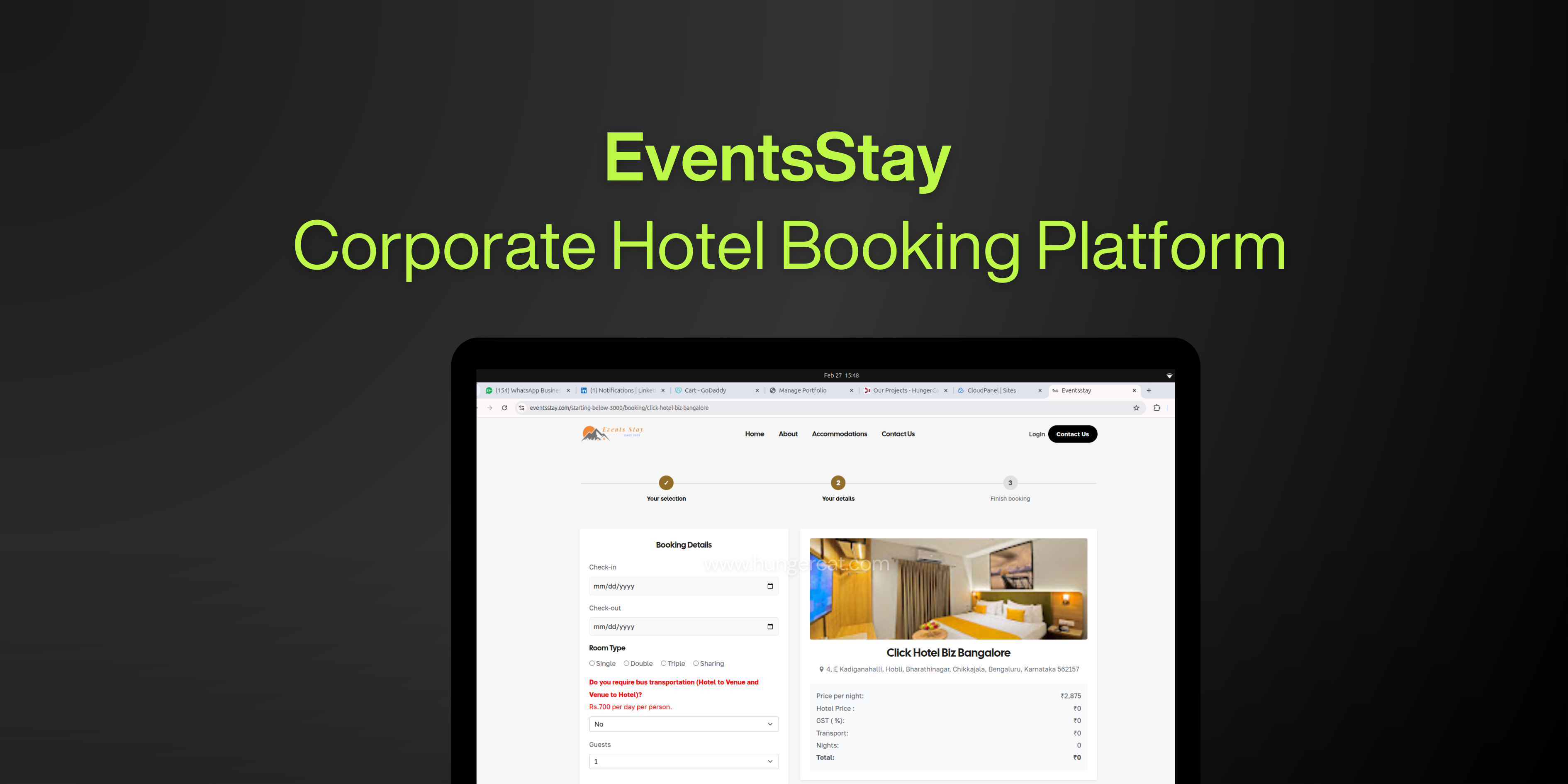 EventsStay - Corporate Hotel Booking Platform
